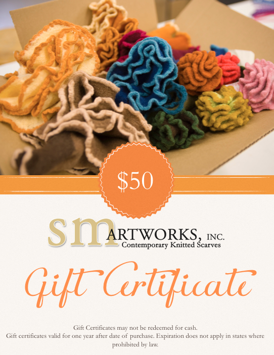 smARTWORKS Gift Certificate - $50 